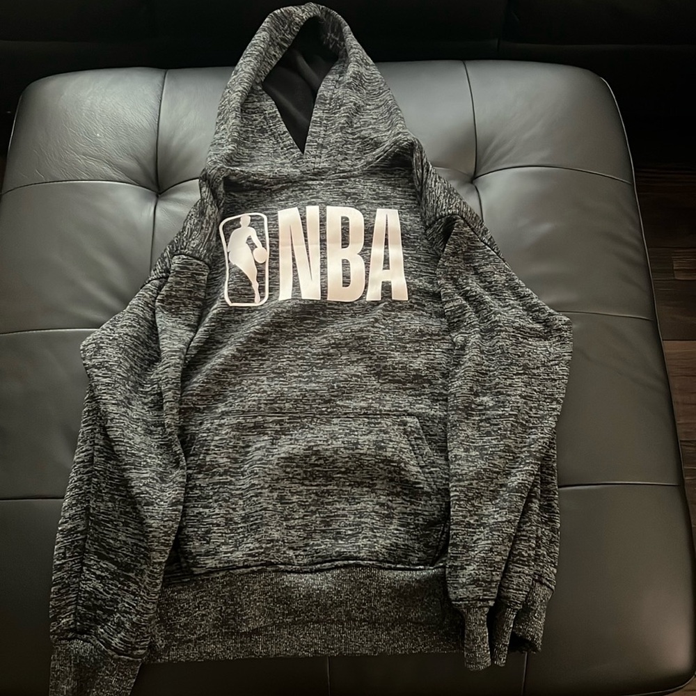 Gray kids Xl NBA hoodie